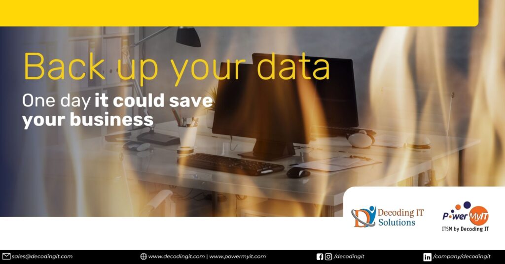 Back up your data! One day it could save your business